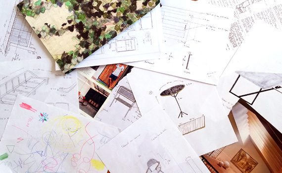 dessin technique plan meuble mobilier sur mesure