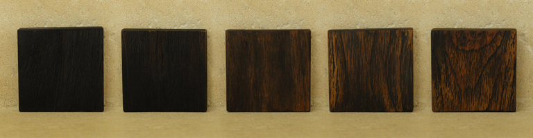 differentes teintes de bois brulé yakisugi shou sugi ban pour les meubles