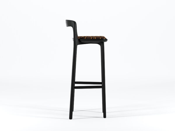 tabouret-bar-chaise-haute-restaurant-bois-brûlé-artisanat-marque-française-design-dedar-2